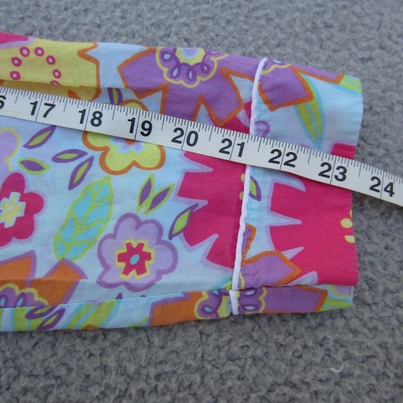 Victoria's Secret Pajama top womens L Floral Flower Pockets Cotton Soft Comfy - Picture 13 of 14